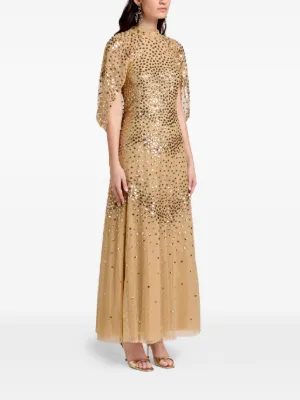 Needle & Thread sequin-embellished midi dress