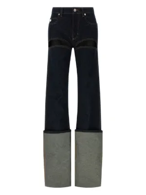 Jean Paul Gaultier maxi turn-up jeans