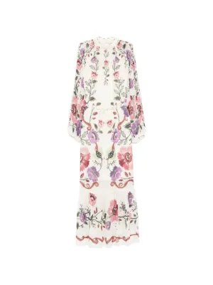 FARM Rio maxi Cream Rococo Flowers dress