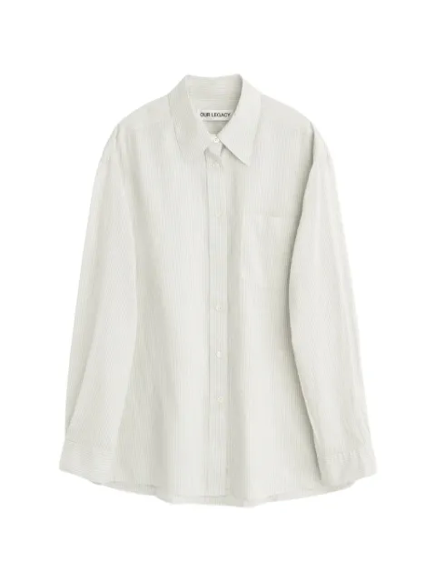 OUR LEGACY Above stripe pocket shirt