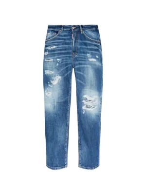 DSQUARED2 medium Ripped wash Bro jeans