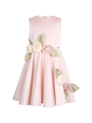 JESSIE AND JAMES KIDS Midsommer floral-appliqu&eacute; dress