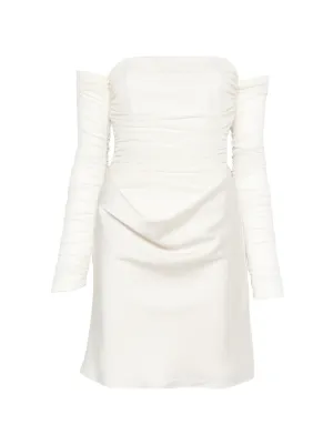 ROTATE BIRGER CHRISTENSEN Ruched mesh mini dress