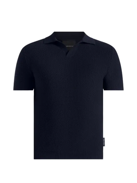 Manière De Voir Rowen textured knit revere polo shirt