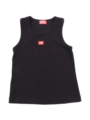 Diesel Kids logo-patch tank top