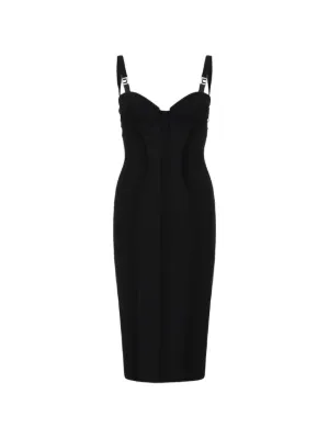 Elisabetta Franchi sweetheart-neck midi dress