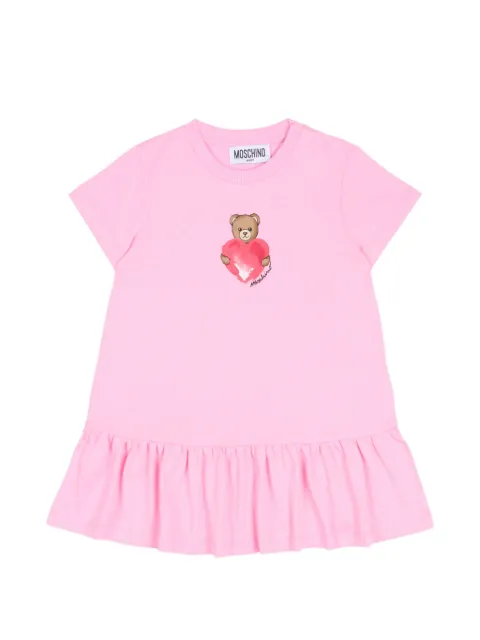 Moschino Kids heart-print dress