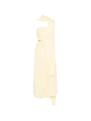 Self-Portrait Georgette strapless maxi dress