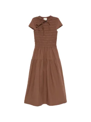 DAMSON MADDER Ebba shirred midi dress