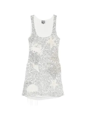 Leslie Amon Mermaid sequin-embellished mini dress