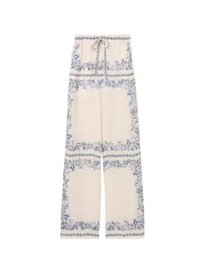 Claudie Pierlot floral-print linen trousers