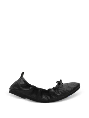 Burberry Check leather Fawn ballerinas​