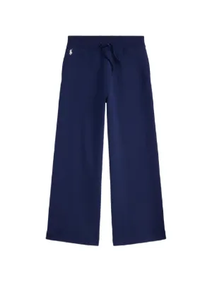 POLO RALPH LAUREN KIDS embroidered wide-leg trousers