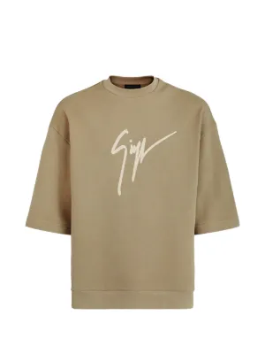 Giuseppe Zanotti logo-embroidered T-shirt