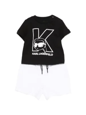 Karl Lagerfeld Kids striped tracksuit