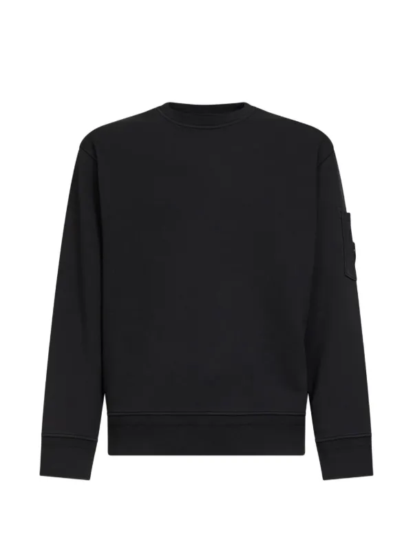 C.P. Company snap-buttoned patch crew-neck sweatshirt