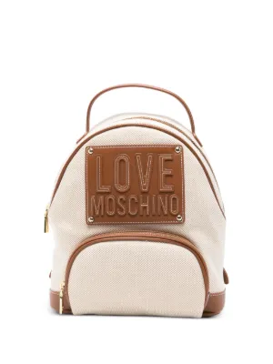 Love Moschino embossed-logo backpack