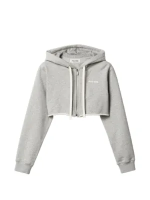 Miu Miu cropped hoodie jacket