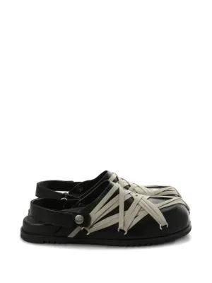 Rick Owens Megalace leather mules