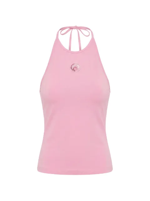 Marine Serre logo halter top