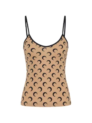 Marine Serre Moon-print camisole top