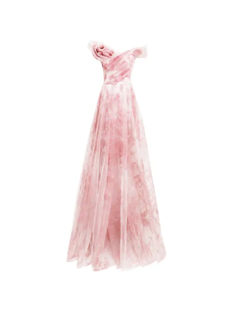 Gemy Maalouf off-the-shoulders floral maxi dress