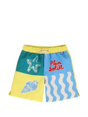 Kids Around colour-block swim shorts