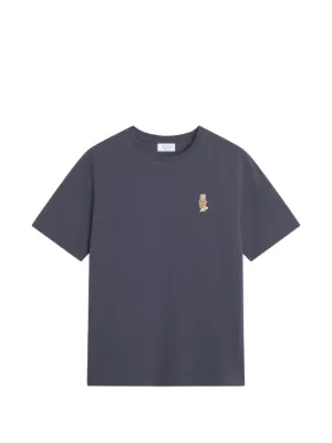 Maison Kitsun&eacute; Dressed Fox embroidered T-shirt