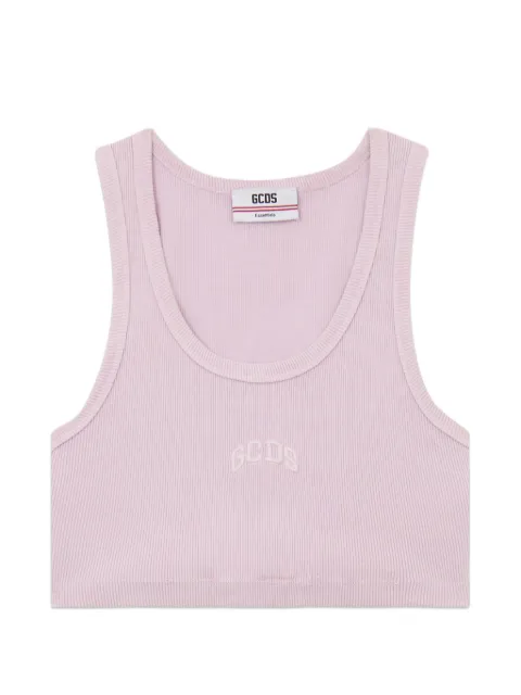 GCDS logo-detail crop top
