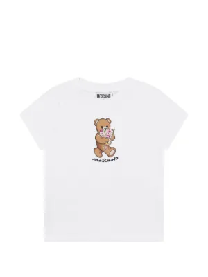 Moschino Kids teddy-print T-shirt