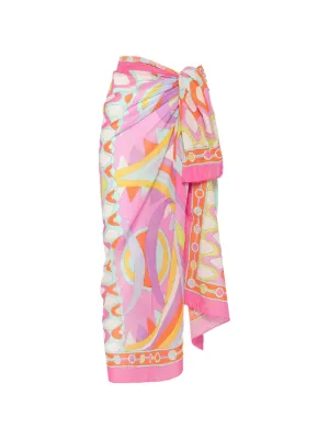 PUCCI geometric-print pareo midi skirt