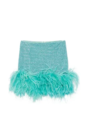 Os&eacute;ree Lumiere Plumage mini skirt