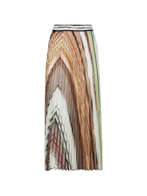 Missoni pleated midi skirt