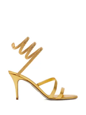 Ren&eacute; Caovilla 80mm Cleo heeled sandals