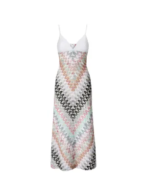 Missoni sleeveless patterned midi dress