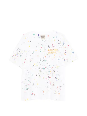 GALLERY DEPT. paint-splatter logo-print T-shirt