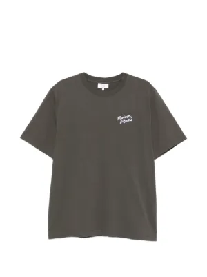 Maison Kitsun&eacute; Handwriting logo-print T-shirt