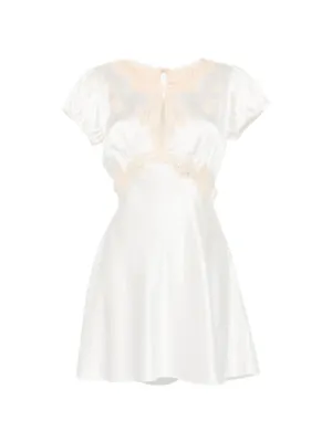 D&Ocirc;EN Junia lace-trim mini dress