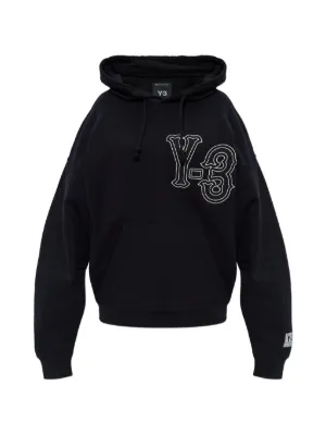 Y-3 Elite 5 GFX logo-print hoodie