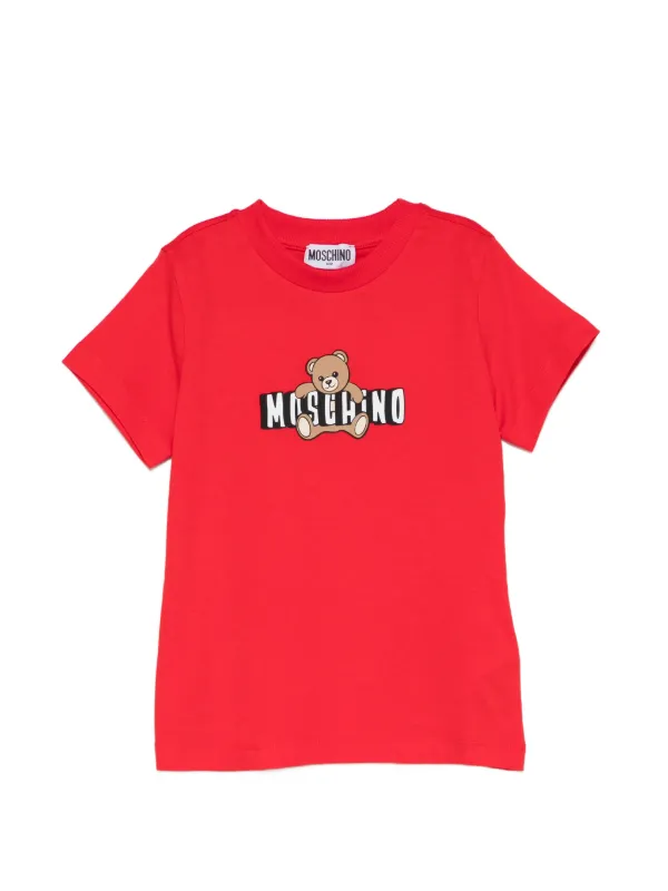 Moschino Kids teddy-print T-shirt