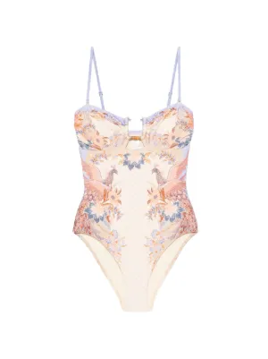ZIMMERMANN Indra bamboo-trim swimsuit