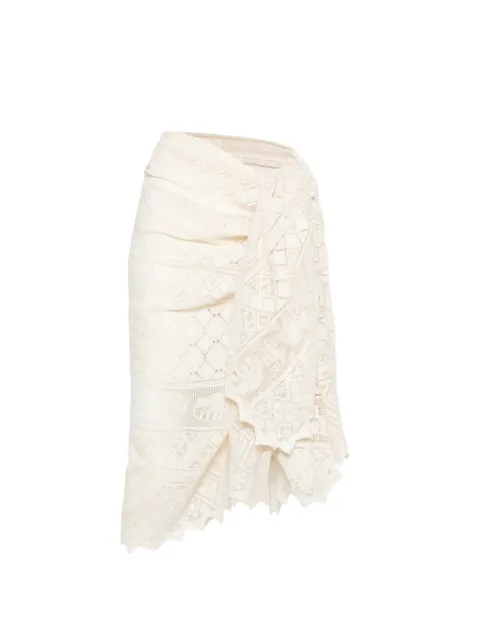 ZIMMERMANN embroidered woven pareo skirt