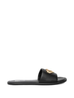 Love Moschino heart detail slides