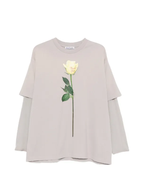 Acne Studios layered graphic T-shirt