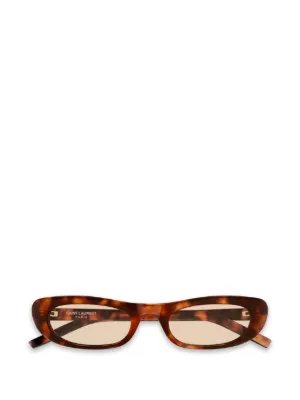 Saint Laurent Eyewear Shade oval-frame sunglasses