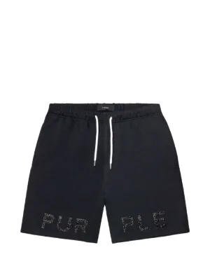 Purple Brand drawstring running shorts