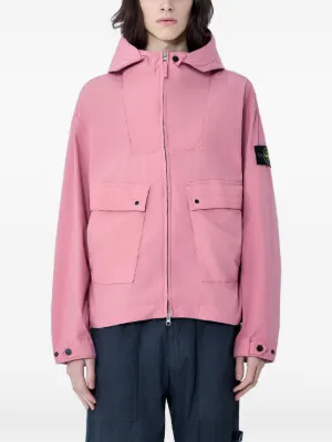 Stone Island 4100052 Light Compact Touch Poly-TC hooded jacket