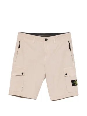 Stone Island logo-patch cargo shorts