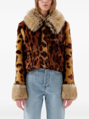 Unreal Fur leopard-print jacket