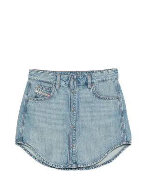 Diesel denim button-front miniskirt